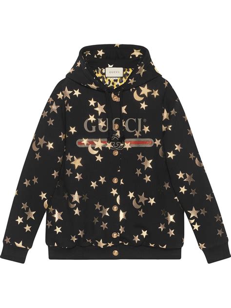 gucci hoodie with stars|farfetch Gucci hoodie.